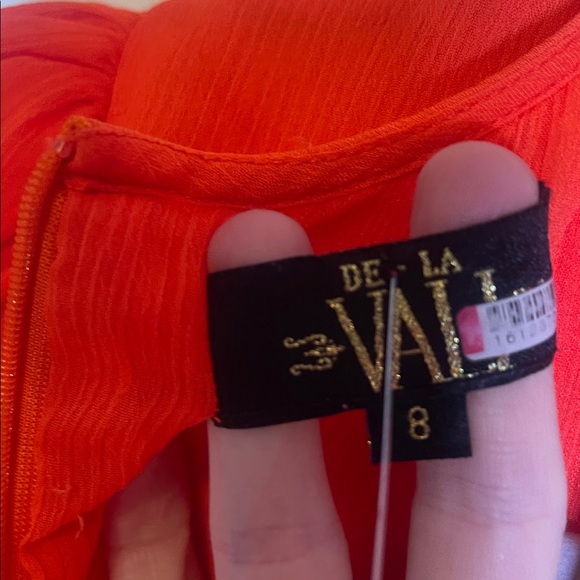 Aqua Gown by De La Vali size 8 - Picture 8 of 8